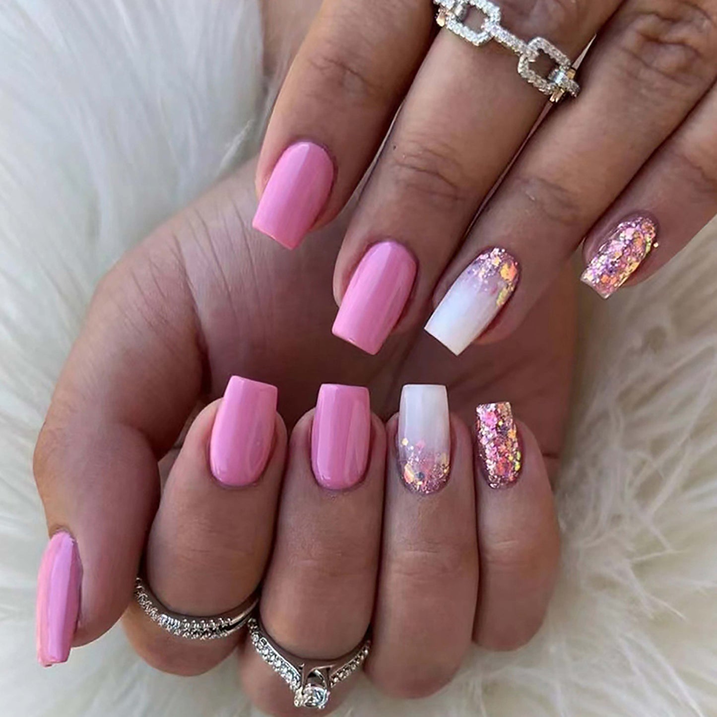 Pink Show Stopper Press-on Nails